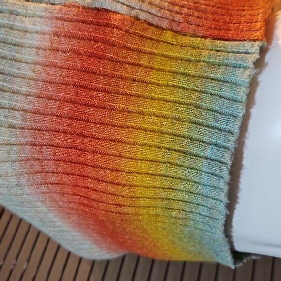 Bershka size S rainbow stripe stretch jumper very good carefully worn condition - Picture 9 of 16